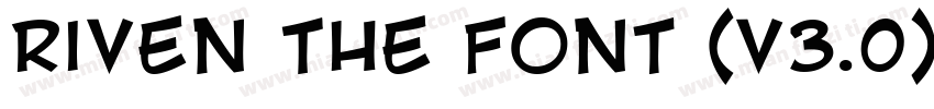 Riven The Font (v3.0)字体转换